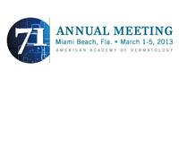 71st Annual Meeting of the American Academy of Dermatology(AAD) 2013 71st Annual Meeting of the American Academy of Dermatology(AAD) 2013