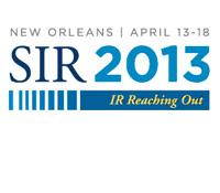 Society of Interventional Radiology (SIR) 38th Annual Scientific Meeting 2013 Society of Interventional Radiology (SIR) 38th Annual Scientific Meeting 2013